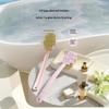 Long Handle Shower Back Brush With Soft Bristles Ergonomic Design For Daily Bathing Deep Exfoliating Skin Cleansing