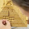Pyramid Puzzle Decryption: 10-Level Brain-Teaser Wooden Lock Educational Toy