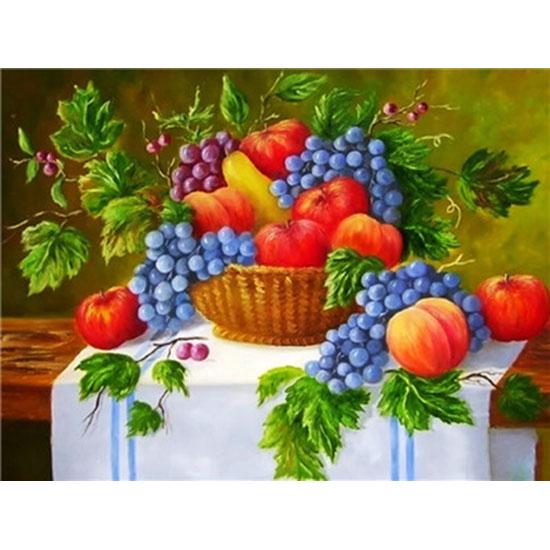 HUACAN 5D Diamantové vyšívanie Ovocie Vyšívanie Štvorcové krížikové vyšívanie Diamantové maľovanie Dekor