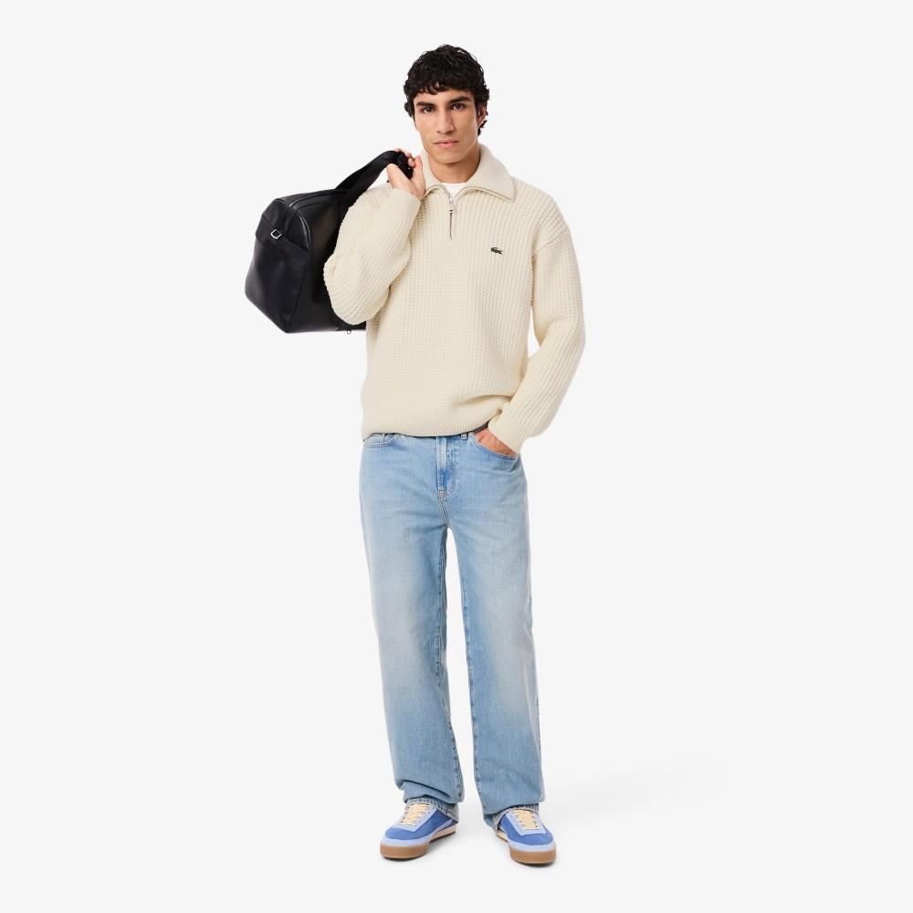 Lacoste Men's Scasi Knit Collar Sweater AH5205-55NXFJ