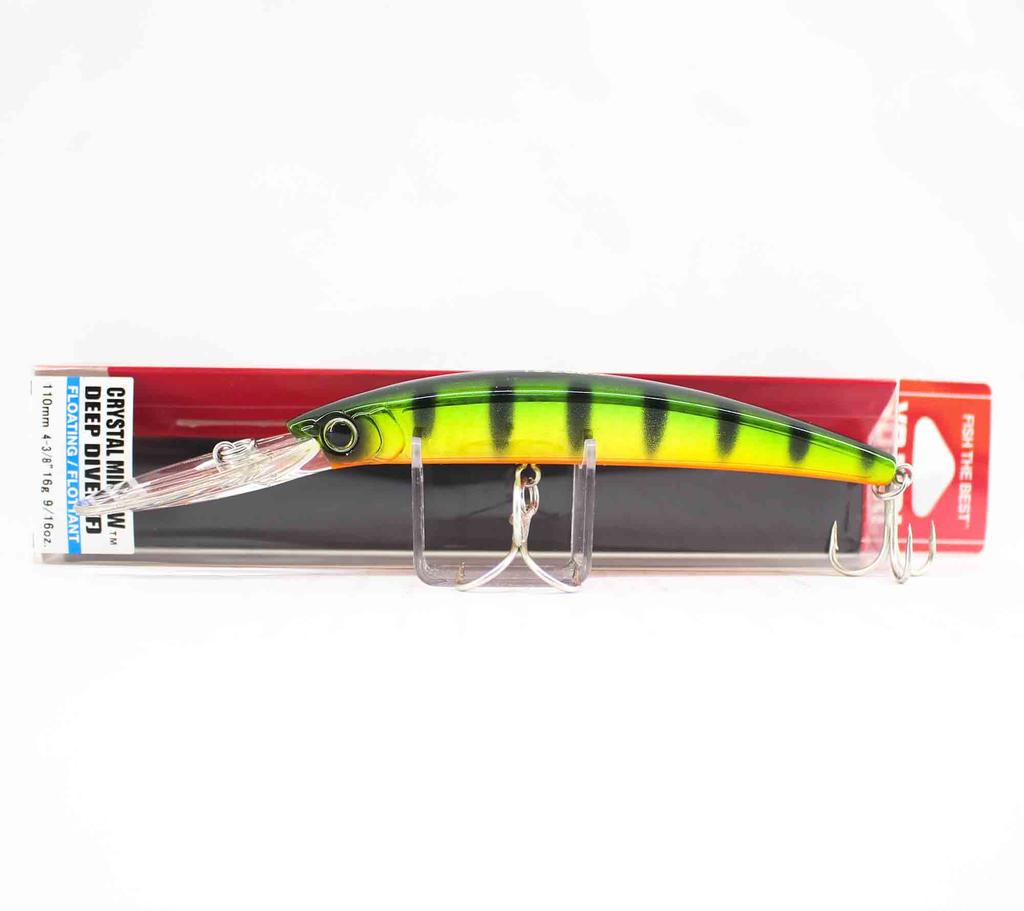 Leurre Yo Zuri Crystal Minnow DD 130mm Flottant, Couleur R1136-HOBG, Pour Pêche En Mer