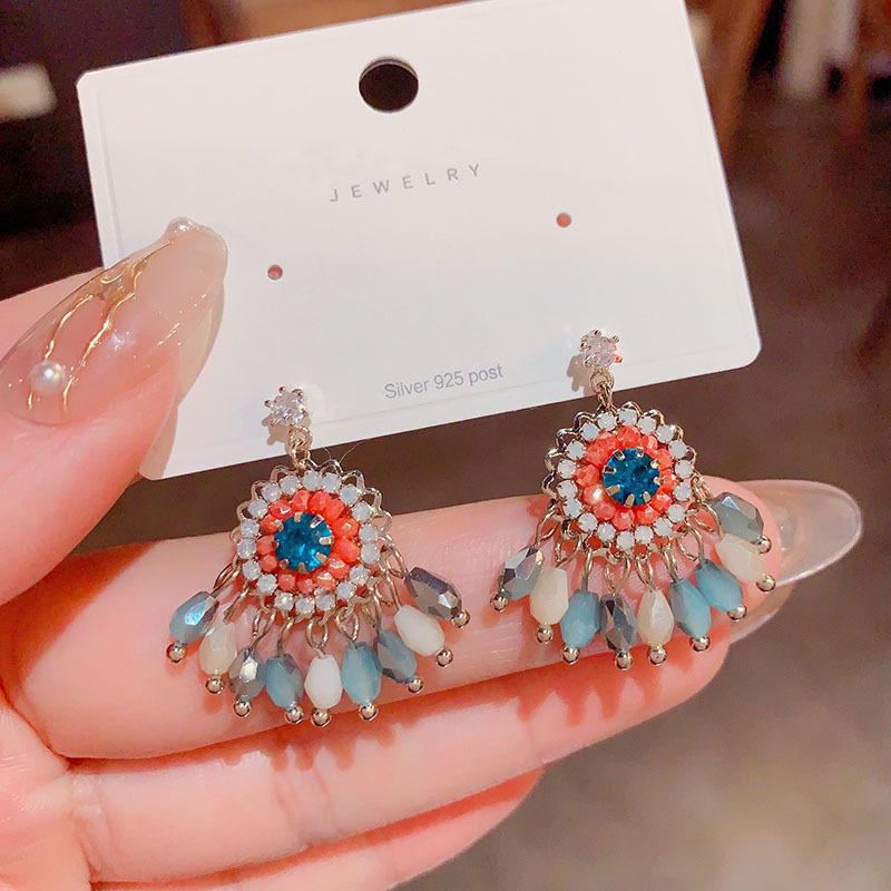 

Ретро Серьги-кисточки из бисера и кристаллов ручной работы: Этнический стиль 2022