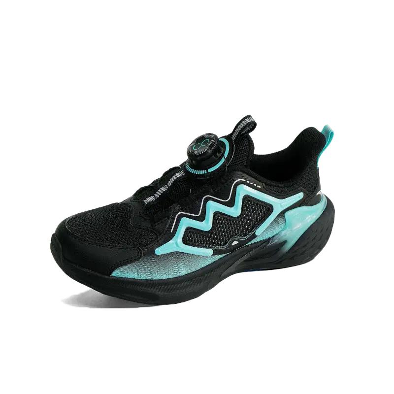 Anta Kids Pg7 Sports Fashion Trend Shock Absorption Low Top Running Shoes Men Running Shoes Black Green 312515527R-3