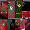 Morocco Flag Phone Case For Samsung Galaxy A54 A34 A24 A14 A04 A04S A12 A22 A32 A52S A72 A53 A33 A23 A13 4G A73 A42 5G Cover