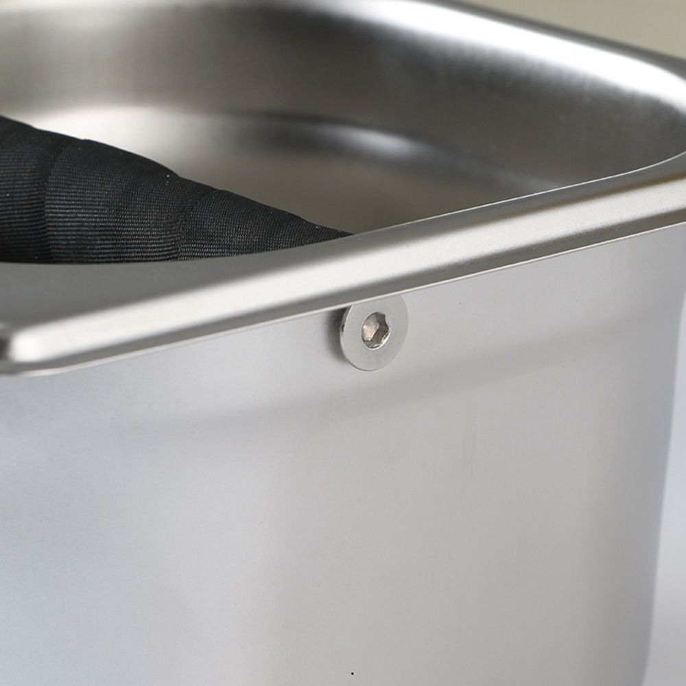 Steel Coffee Residue Bucket Coffee Appliance Powder Slag Drum Slag Tank Slag Drum Coffee Knock Box