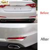 ABS Chrome Rear Bumper Fog Light Lamp Frame Trim For Hyundai Sonata 2015-2017