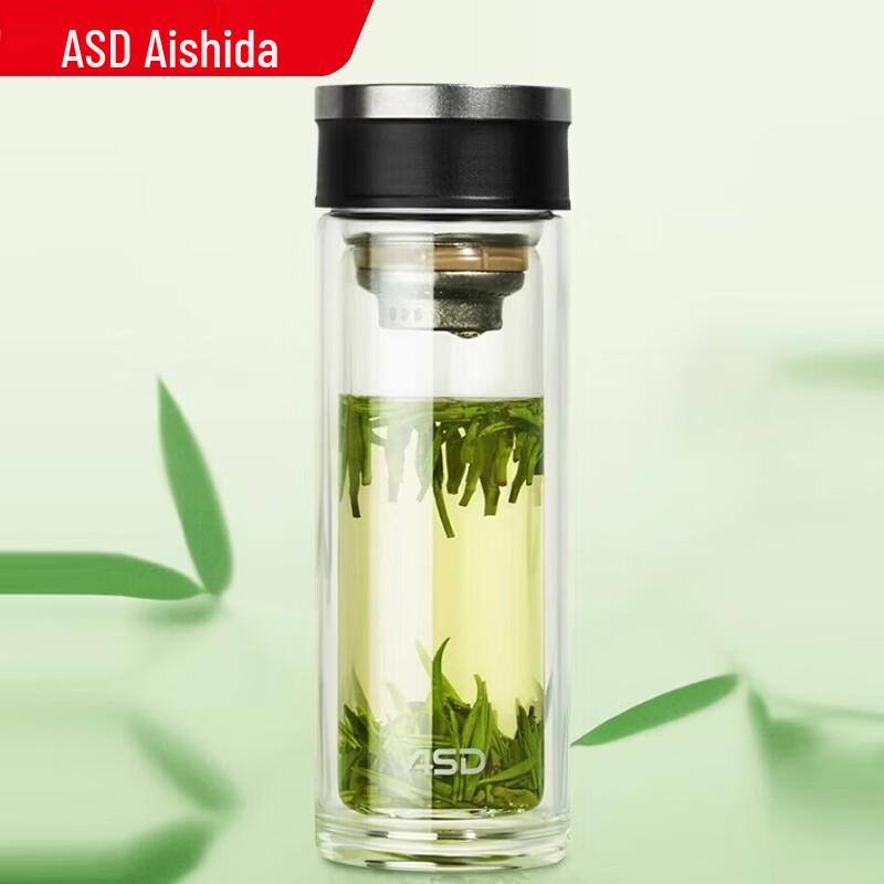 ASD Double-Layer High Borosilicate Glass Tea Infuser Bottle