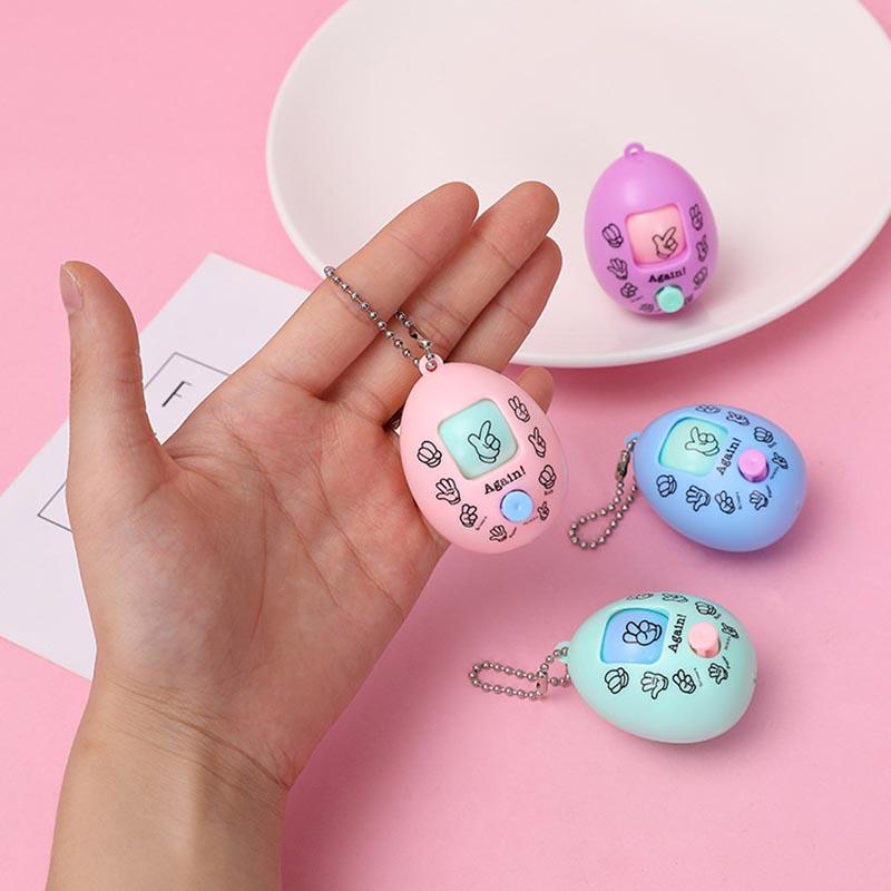 10 Peças Mini Chaveiro Criativo Pedra-Papel-Tesoura Pingente Brinquedos Para Crianças Lembrancinhas de Festa de Aniversário Sacola de Surpresas Presente de Chá de Bebê de Casamento