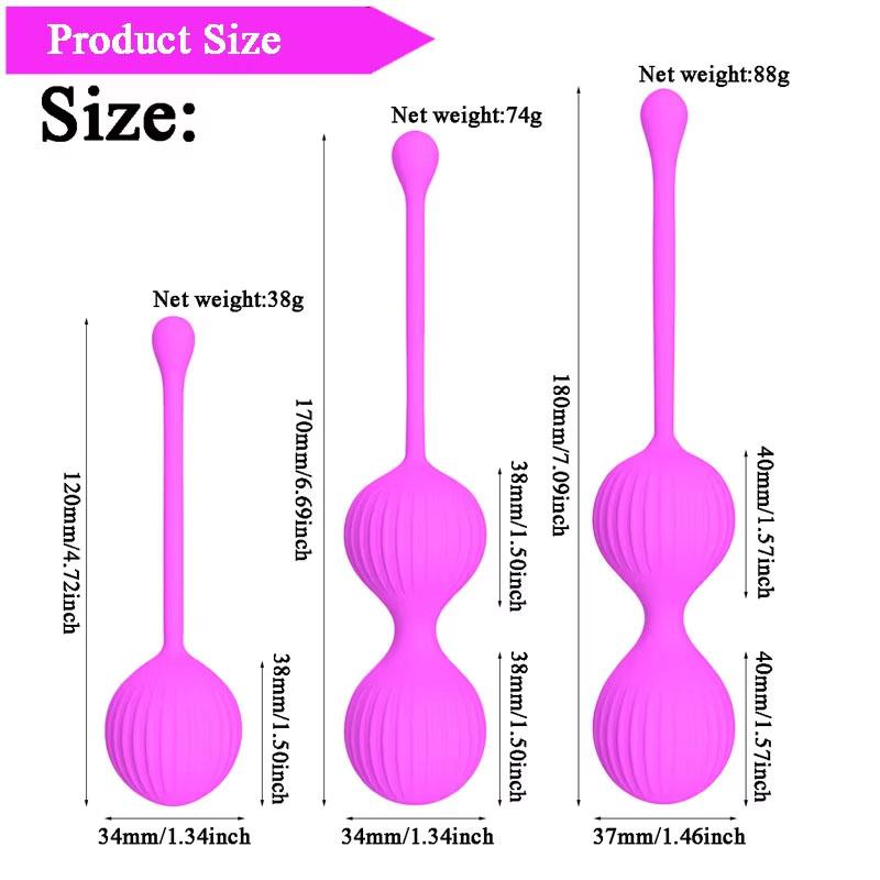 Silicone Smart Ball Kegel Ball Ben Wa Ball Vagina Tighten Exercise Machine Vaginal Geisha Ball Sex Toys for Women