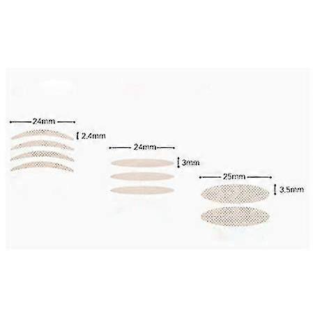 1800pcs Beige Three Different Shapes Double Eyelid Tape Tool Invisible Beauty Double Eyelid Tape Stickers