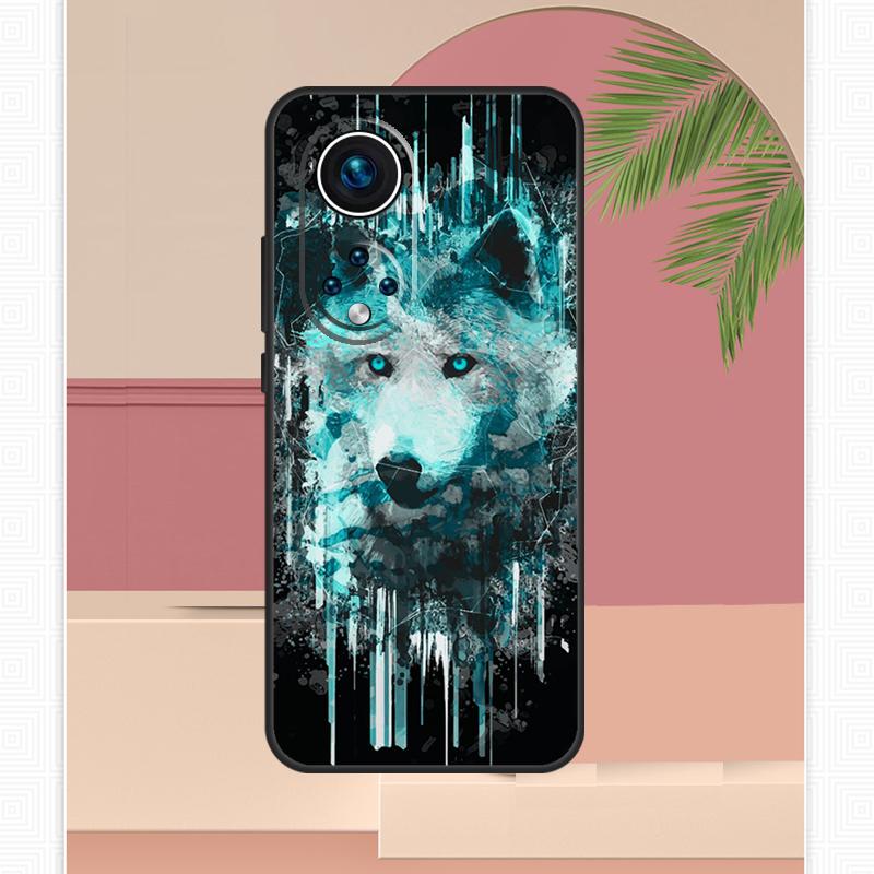 Wolf Heult Kunst Hülle Für Honor Magic 7 Lite 5 6 8 Pro Honor 400 200 X9c X9b X9a X8b X8a X8c 50 70 90 Abdeckung