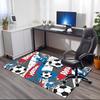 Soccer Printed Carpet, for Office Chair Living Room Bedroom Kitchen Room Decor Gifts.
