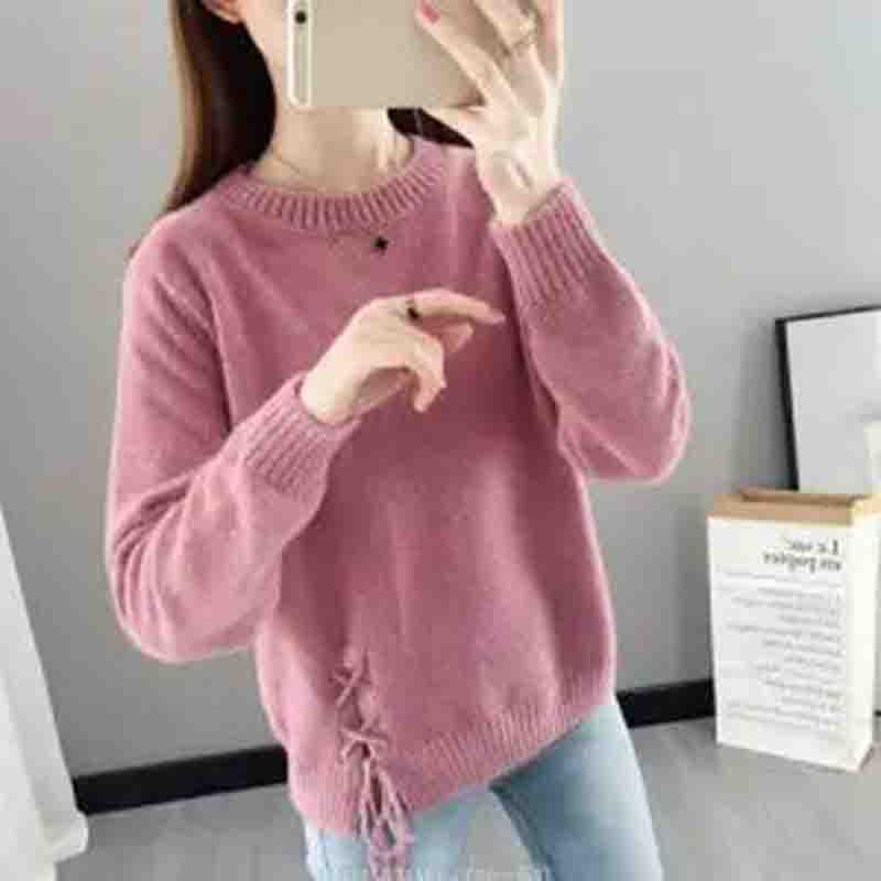 Maglione Cappotto autunnale da donna Stile coreano Abbigliamento esterno ampio Camicia con fondo in maglia di velluto di visone imitazione
