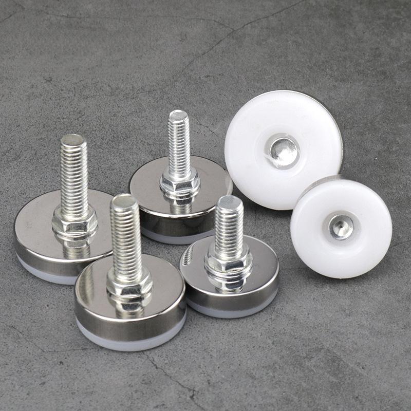 Stainless Steel Adjustable Furniture Feet Nylon Base Levelers, for Sofa, Table, Chair, Cabinet, Workbench of Leveling Feet