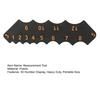 Round Corner Size Measurement Tool 3D Number Display Heavy Duty Portable Professional Accurate Corner Radius Gauge Measuring Tools