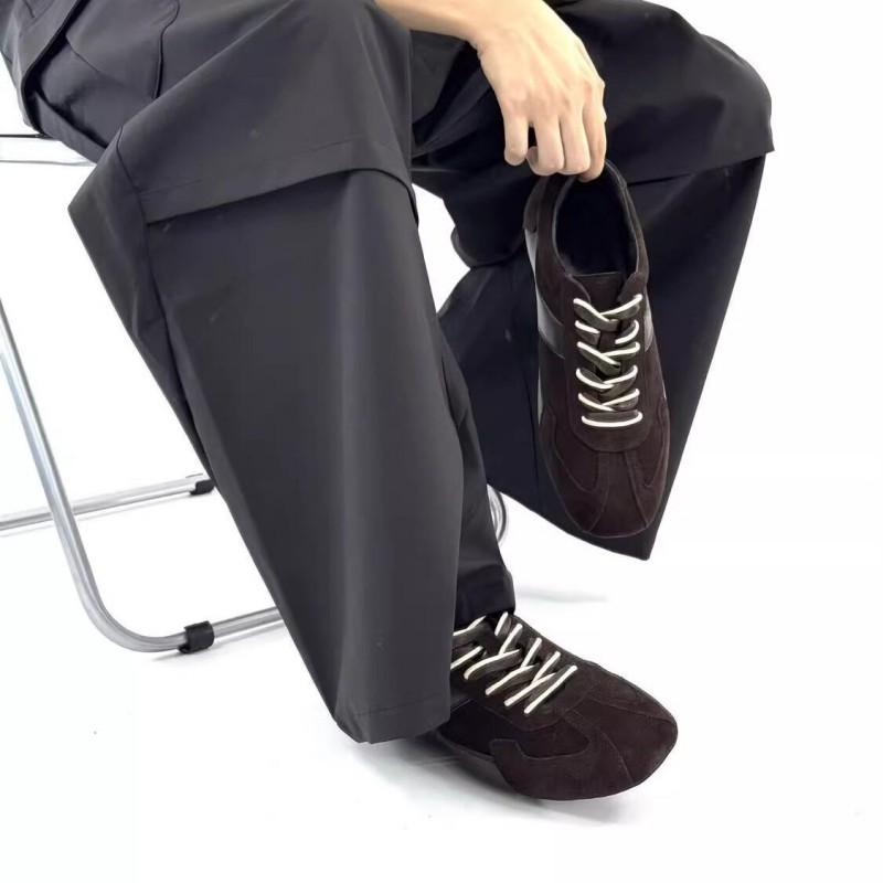 Mens Retro Style Lace-Up Comfortable Casual Shoes Daily Wear Lightweight Rubber Sole Breathable Upper