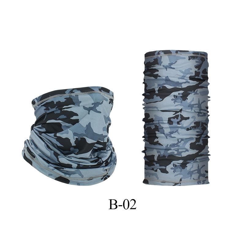 Proteção UV Cobertura Facial de Seda Gelo Tubo de Pescoço Bandana Lenço para Esportes ao Ar Livre Respirável Lenço para Caminhada Polaina de Pescoço Bandana