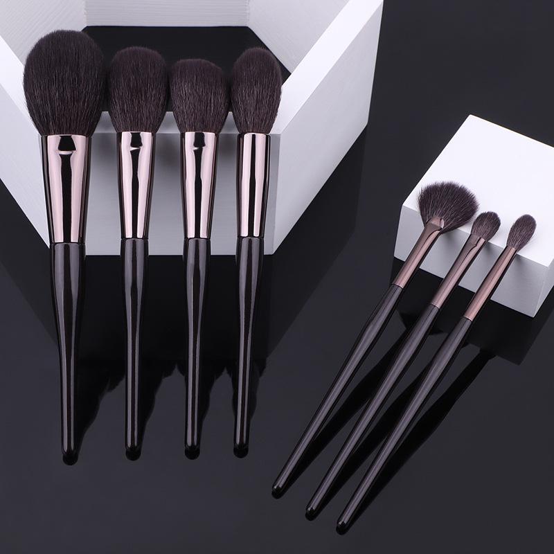 Set de 15 pensule de machiaj Zui Hongyan Cangzhou din păr de animal cu lână fină de vârf deschis