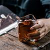 Embrace the Moon: Handmade Heat-Resistant Glass Pitcher for Tea