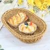 Hardness Rattan Woven Serving Baskets Handwoven Household Bread Fruit Vegetables Basket 7 Styles