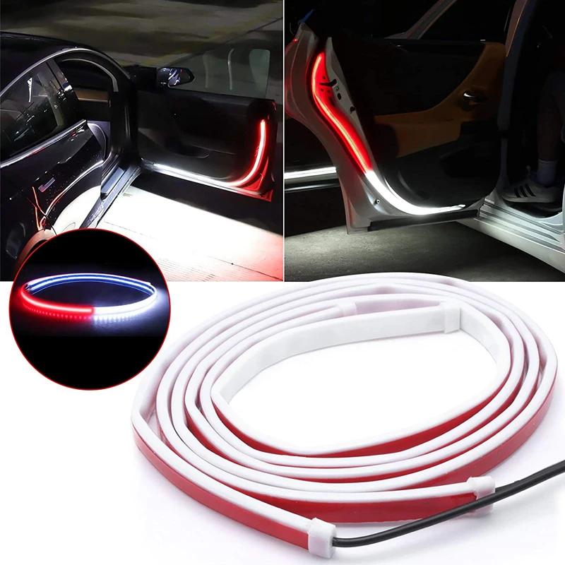 Car Interior Door Decoration Welcome Light Strips LED Warning Light 12V 120cm LED Opening Warning LED Ambient Lamp Strip