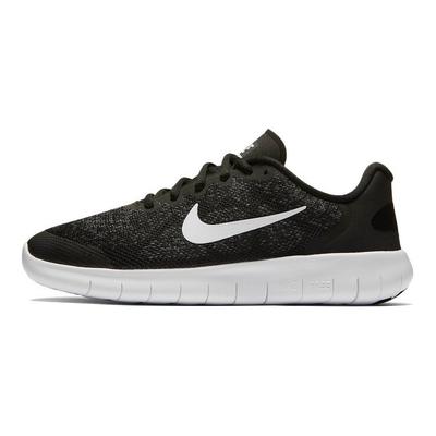 Gratis RN 2017 Zwart Donkergrijs Kinder Sneakers Wit-Donkergrijs 904255-002