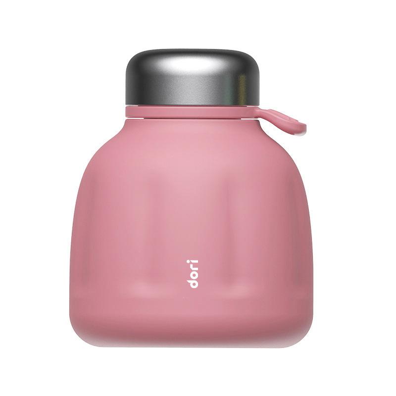 

Pumpkin Shaped 250ml Stainless Steel Thermos Cup Handheld Insulation Portable Pink