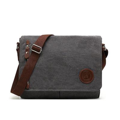 Unisex Torba Messenger Casualowa Torba Płócienna Torba na Ramię Torba Listonoszka dla Mężczyzn Praca Biuro Torba na Laptopa 13 cali