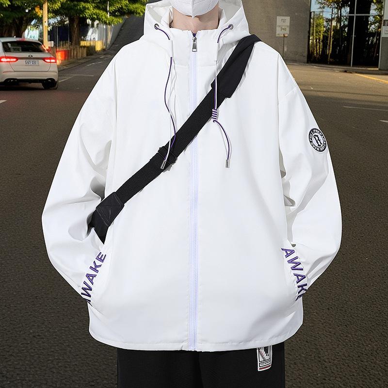 Loose New Jacket Men's Stand-up Collar Spring and Autumn Jacket Fashionable Trendy Men's Casual Coat