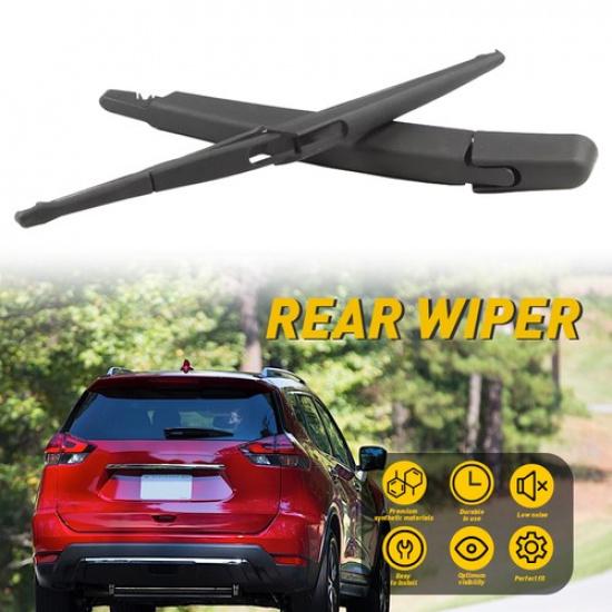 For 2013- Nissan Rogue Pathfinder Windshield Wiper Arm Blade Rear Black EA