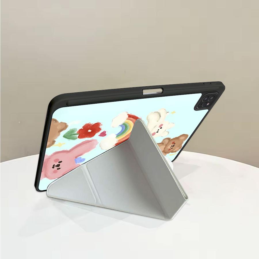 Tablet Case For iPad Mini 6 7 Pro 2025 Air 4 5 M3 M2 1 2 M4 11inch Pro 11th 10th 9th 8th 7th 12.9inch Holder Cover Cute Little