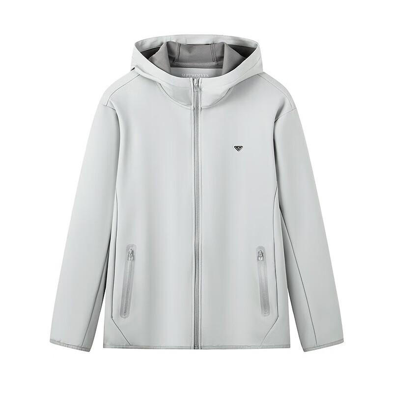 SEPTWOLVES Men's Hooded Windproof Fleece Jacket