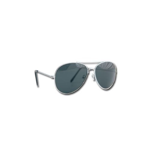 Lunettes de soleil - 20 - Aviator - Métal - Gris - Protection UV