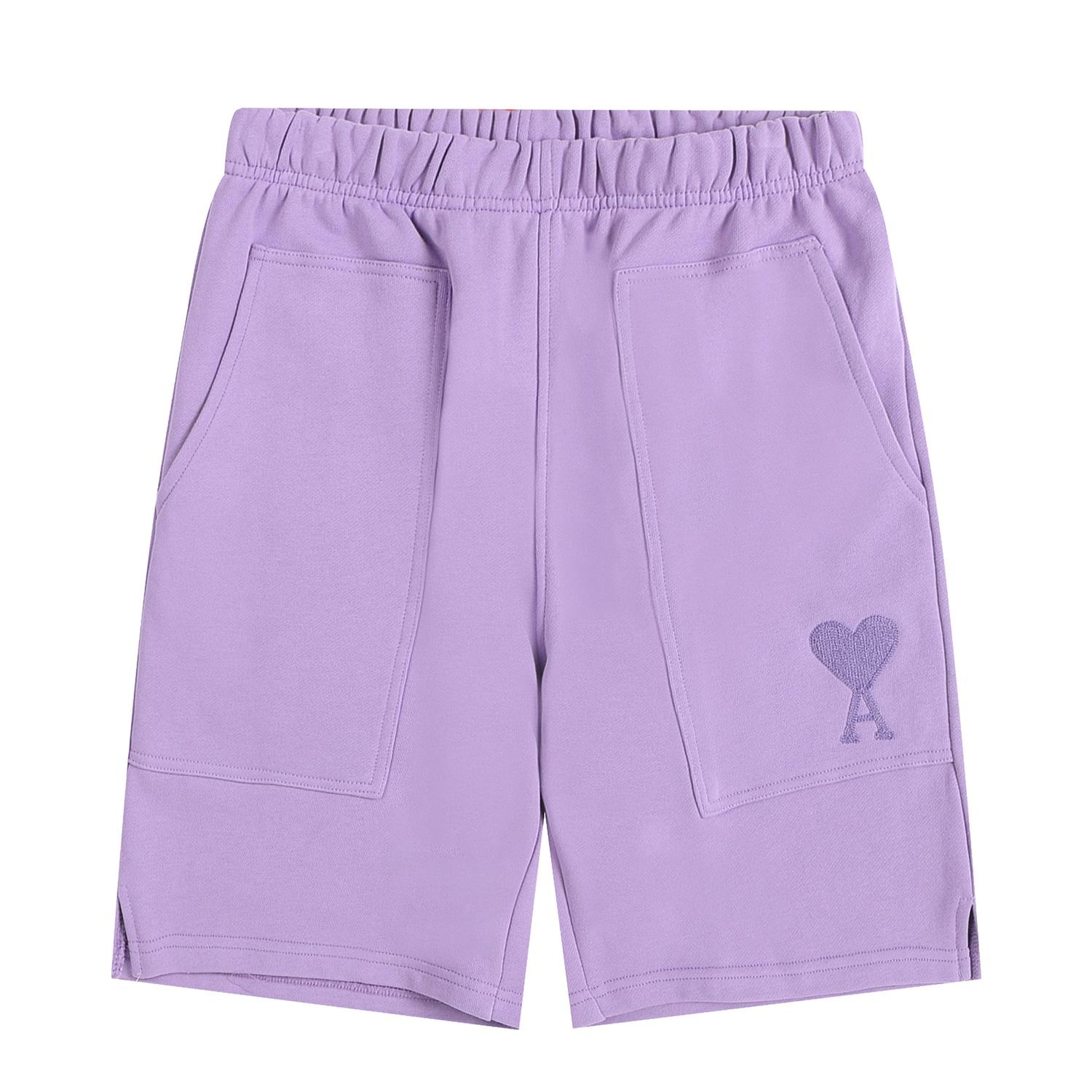 High Street Clothing AMI Heren Casual Shorts met Grote Zak, Losse Shorts van Puur Katoen, Sport Outdoor Casual Hardloopshorts M