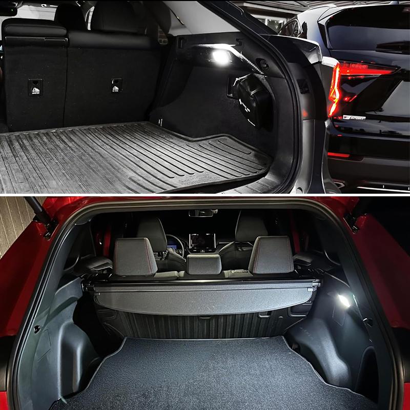 1PC Xenon White LED Trunk Cargo Area Light w/Switch Compatible With For Newer Lexus,Newer For Toyota w/Single LED Room Lamp
