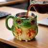 Harz Trinkbecher mit lustigen Fröschen 11oz Große Kapazität Kaffeetasse für stabiles Aufstellen Perfekt für Charme und Hydration