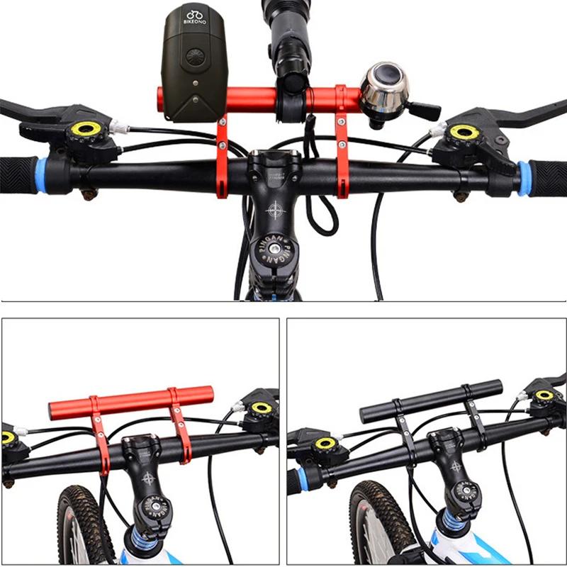 10/20/30cm Suporte Estendido para Guidão de Bicicleta Alumínio Bicicleta MTB Luz Dianteira Suporte de Expansão Ciclismo de Estrada Extensor Rack Peças