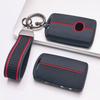 Silicone Key Fob Cover Compatible with Mazda 3 6 CX3 CX5 CX9 MX5 Miata Smart Key with 3 Buttons Lock Unlock and Hold Panic Function Soft Protective