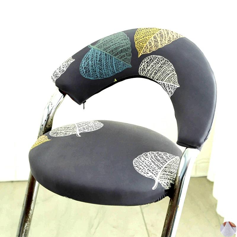 Split Low Back Chair Cover Corn Velvet Solid Color Simple Elastic Modern Home Decor Chair Dust Protect Cover Office Stool Covers