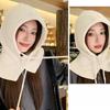 Cappelli invernali passamontagna per donna unisex lavorati a maglia con cappuccio cappelli da esterno più caldi cappello con coulisse collo monopezzo berretti berretti