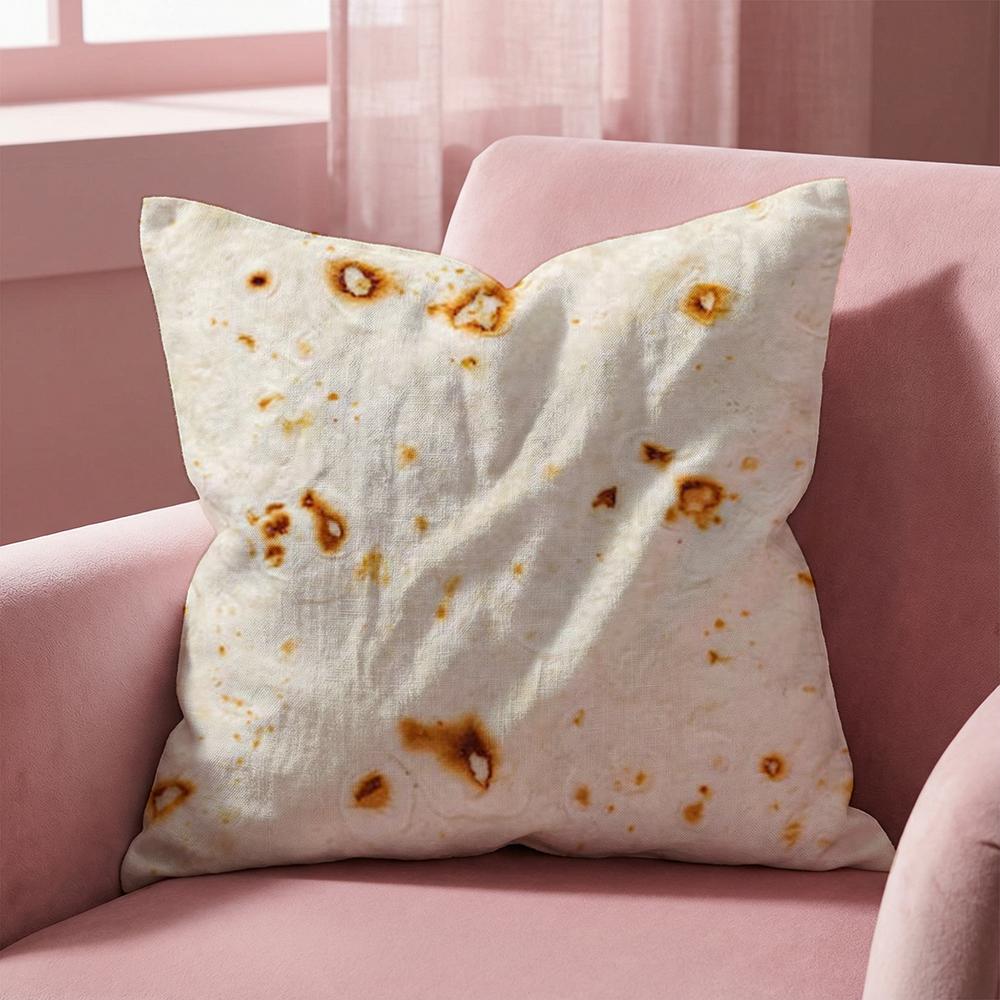 Funny Food Fried Egg Cushion Cover Multi-Scene Pillow Cover for Home & Car - Reversible, Soft & Durable for Daily Use