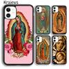 Krajews Jungfrau Maria Weiche Handyhülle Abdeckung Für iPhone 16 15 SE2020 14 6 7 8 plus 11 12 13 pro max Hülle Schale Fundas