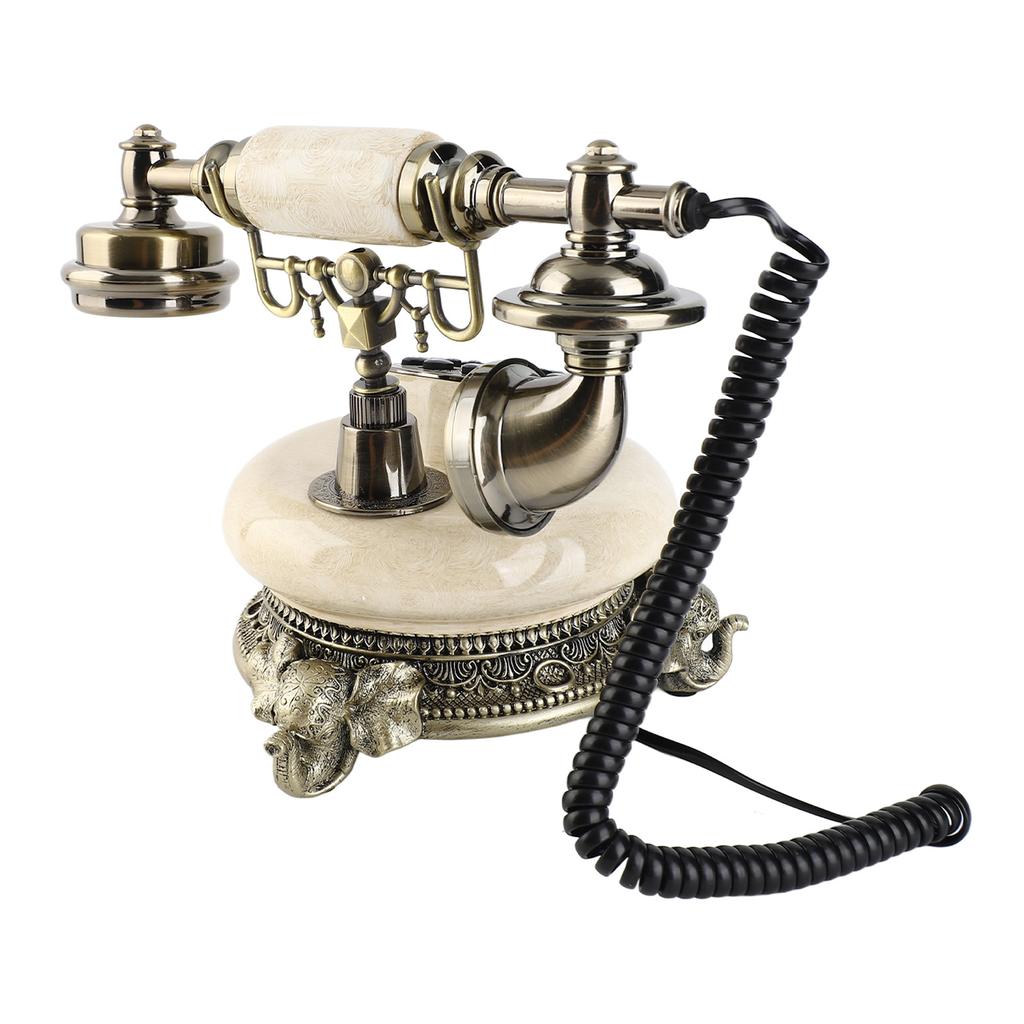 Vintage Telefon Klasik Avrupa Retro Sabit Hat Tekrar Arama Çift DTMF Sistemli