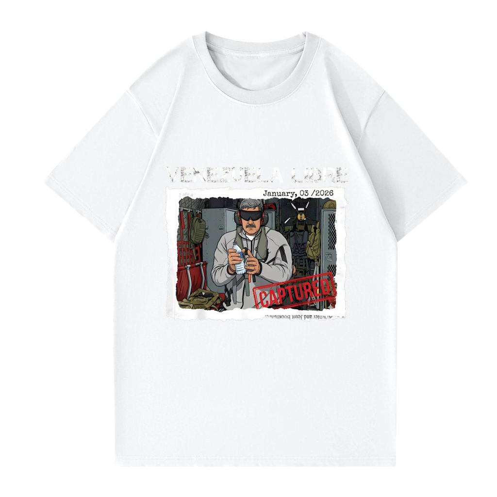 Modisches rundhalsiges lässiges bedrucktes kurzärmeliges T-Shirt Top für Damen und Herren