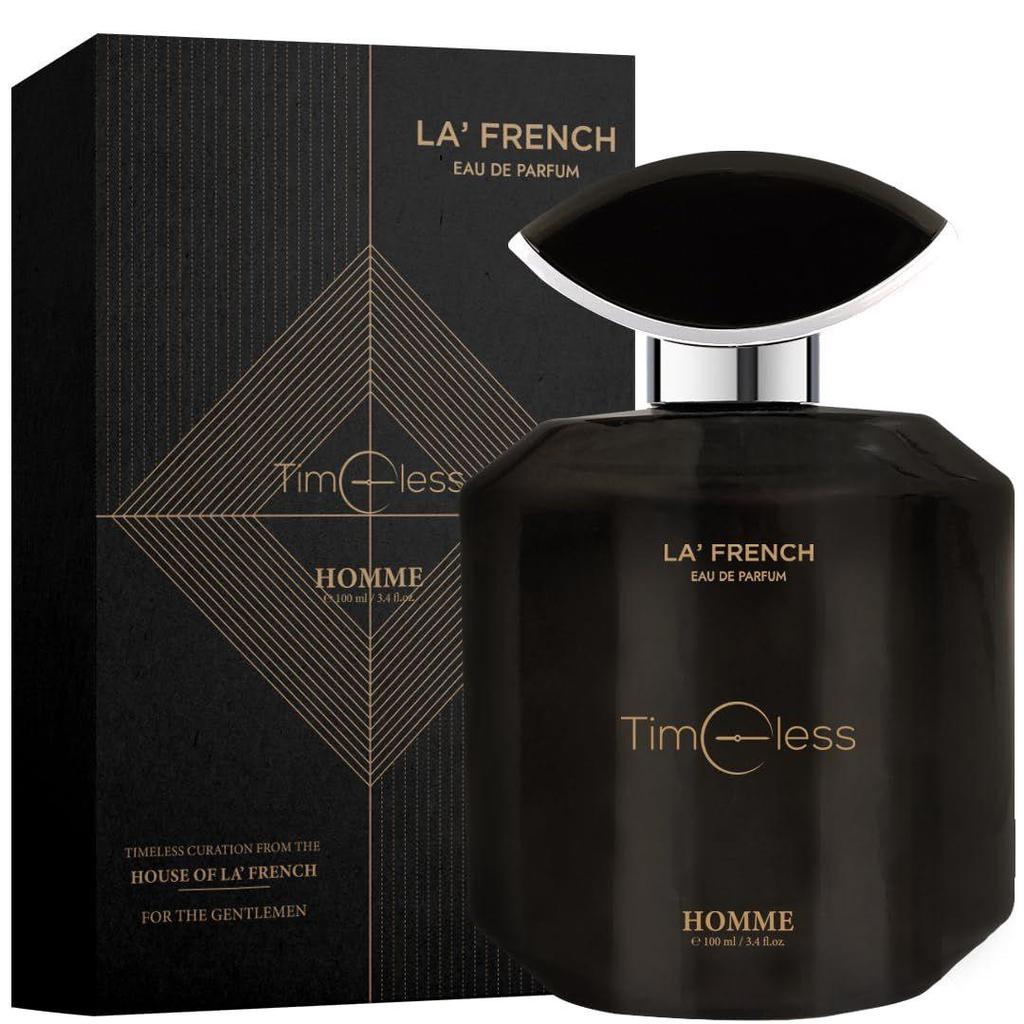 La French Timeless Parfym för Män 100ml | Eau de Parfum | Långvarig Maskulin Doft, Perfekt för Speciella Tillfällen
