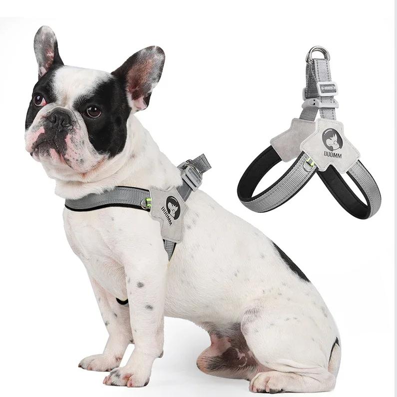 

No-Pull Y-Shaped Dog Harness for Small Dogs - Breathable Reflective Saddle Vest Lightweight Comfortable Anti-Escape Pet Vest S