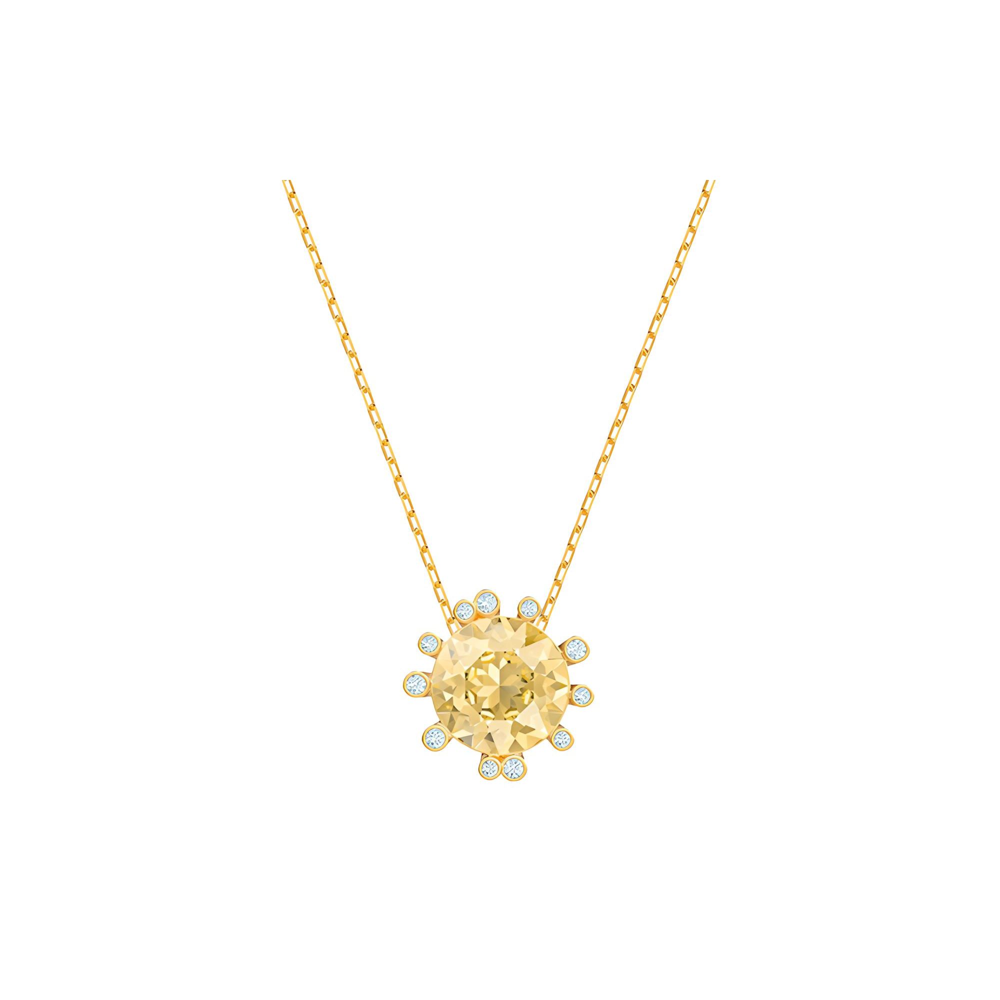 Swarovski Olive Fresh Tone Necklace Women necklace 5460988 Gold-Plated