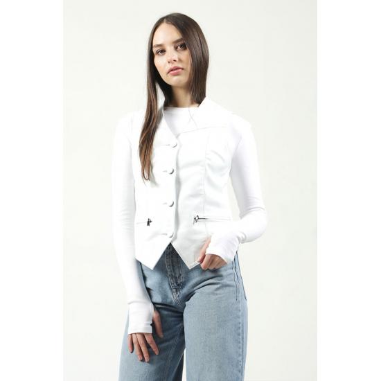 

Женский жилет из натуральной кожи, женский спортивный жилет