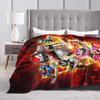 M-Mighty Morphin Blanket Cartoon P-Power Rangers Decorative Flannel Throw Blanket For Super Warm Bedspread Birthday Present