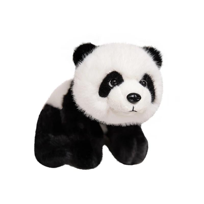 30CM Realistisches Panda-Baby Plüschtier Niedliche Weiche Flauschige Puppe für Kinder Simulation Tier Spielzeug Raumdeko Kissen Weihnachtsgeschenke